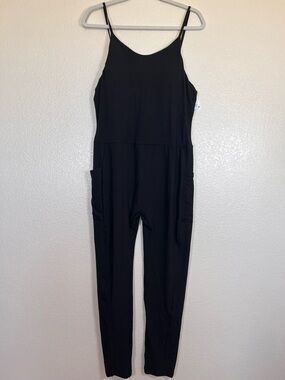 Solid black athleisure jumper, size 3X